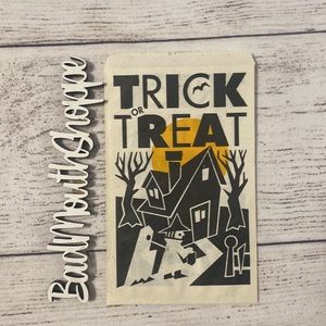 Vintage Halloween Trick or Treat Unused Paper Candy Bag Ephemera Decor Art